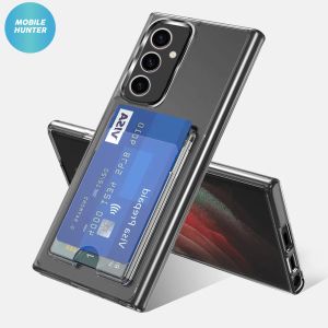 Samsung S24 Plus Evo Tech Shockproof Case With Card Holder (Clear)