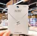 Kalung Cherry Rantai Silver Titanium Anti Karat Selamanya / Kalung Perempuan / Kalung Wanita Elegan. 