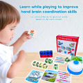 Children's Malay English natural spelling teaching aids word table games letter blocks early education puzzle spelling words. 