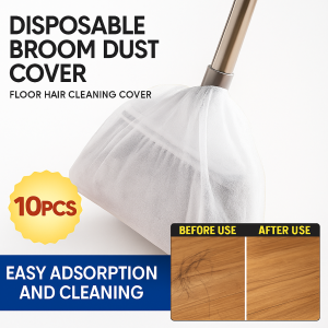 Disposable Broom Cover Hair Absorbent Adsorption Mop Cloth Nonwoven Broom Cover 扫把套