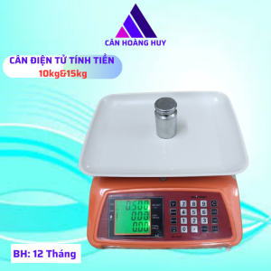 Cân điện tửCân để bàncân bán hàngCân điện tử tính tiền DT-580 loại 30kg/1g màn hình LED xanh CÂN HOÀNG HUY