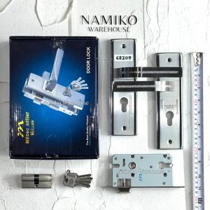 MULLER Handle tarikan kunci pintu kamar rumah tanggung stainless