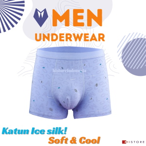 Celana Dalam Pria 2 pcs Underwear Boxer Ice Silk Ukuran XL-3XL (62.5-85 kg) 6603
