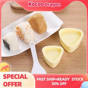 Kocoo ใหม่แม่พิมพ์ซูชิโอนิกิริแบบกดข้าวปั้นอาหารแม่พิมพ์ทำซูชิทรงสามเหลี่ยมอุปกรณ์เสริมสำหรับเบนโตะในบ้านแบบญี่ปุ่น