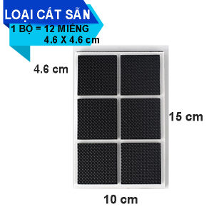 Combo 2 Miếng Cao Su Dán 15x10 cm Miếng Lót Chân Bàn Ghế Giường Tủ Vật Dụng Nội ThấtMiếng Lót Chống Trượt Chống Ồn Chống Trầy Sàn