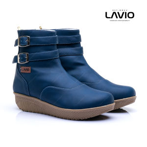Sepatu Boots Wanita Lavio Maleo Orchid Boot Cewek Korea Kekinian Resleting Keren 2023 Bagus Termurah