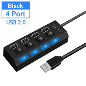 【Ready Stock】7-Port HUBs High Speed USB 3.0 Multi HUB Splitter Expansion Computer Charging Devices Data Transfer