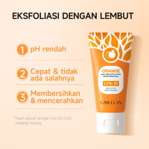 GMEELAN Orange Exfoliating Gel 50g/Gluta Whitening Lazy Cream 30g/Face Body Whitening Blackhead Cleaner Day Cream