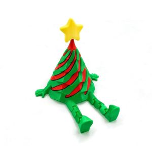 MAOMEI Đa khớp Các loại đồ trang trí hình cây thông Noel. Khớp nối di động In 3D Mô hình đồ chơi cây thông Noel Mát mẻ Sáng tạo Đồ trang trí cây thông Noel Giáng sinh