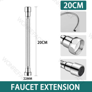 20/30/50cm Universal Faucet Extension Extender 360°Free Bending Flexible Hose Water Tap Extension Hose