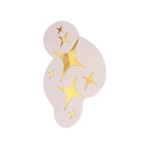 YRUQYS Golden Color Water Transfer Printing Hair Stickers Disposable Waterproof Metal Style Tattoo Stickers Bow Long Lasting Hair Tattoo Sticker Neck Shoulder Arm