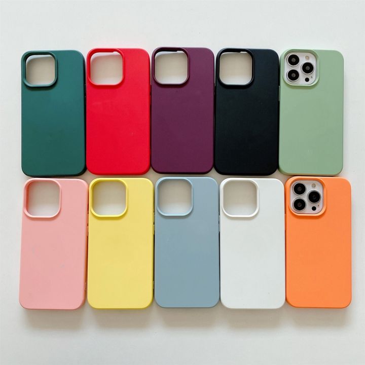 Mag safe for IPhone 13 Pro 14 Max Casing Imitation Liquid Silicone TPU