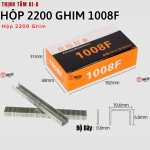 [THỊNH TÂM] Hộp Ghim Bấm Chữ U 1008F Thép Không Gỉ Ghim Bấm cho Máy Bắn Ghim