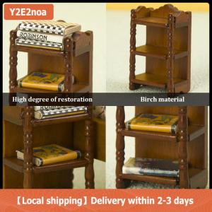【Local shipping】 1:12 Dollhouse Miniature Bedside Stand Storage Rack Nightstand Furniture Bedroom Model Decor Toy Doll House Accessories