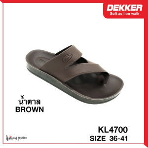 รองเท้าแตะวินเทจ เพื่อสุขภาพ ยี่ห้อ Dekker เดกเกอร์ รุ่น KL4700 ไซส์ 36-41 (Deblu)