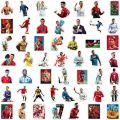 50pcs Football Sports Star Cristiano Ronaldo Stickers DIY Phone Luggage Skateboard Scrapbook Decals. 