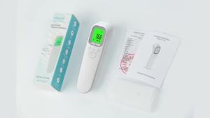 Digital Infrared Non-Contact Forehead For and Baby Home Office Healthcare Voice+USB+Battery