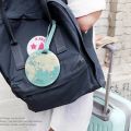 WORLD MAP Travel Luggage Tag Label Koper Motif Karakter Lucu Unik NJ40. 