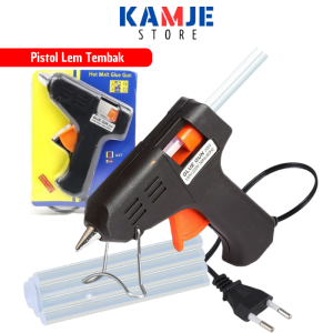 KAMJE Pistol Alat Lem Tembak Glue Gun Kecil Besar Cepat Panas 10 Watt 20 Watt 40 Watt