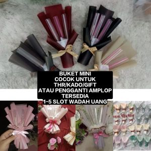 Ready Bouquet / Buket Uang THR / BUKET PENGGANTI AMPLOP / Buket bisa isi Uang sendiri