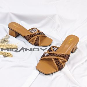 MIRANDY ALYA KL02 SENDAL WANITA SANDAL HAK TAHU WANITA HEELS 5CM BY. MIRANDY STORE