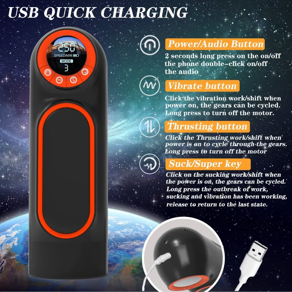 clit vibrating cock ring Hannibal Auto Male Masturbator With LED Display 10 Thrusting 4 Sucking 10  Vibration Pussy Vaginas Real Blowjob Sex Toys For Men sex toy Medical  Silicone Masturbation Cup - Lazada