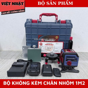 Máy cân bằng laze máy cân mực 2 tia xanh Yamasu YMS 1-360CP dùng trong nhà điều khiển từ xa 2 pin dung lượng lớn