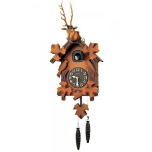 100% Original RHYTHM Wooden Cuckoo Clock Bird Wall Clock Jam Dinding Kayu Burung 4MJ416-R06