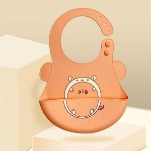 Celemek Makan Bayi/Full Silikon/Celemek Makan Bayi Tebal dan Elastis Bahan Silikon B254