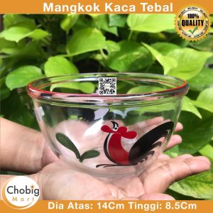 CHOBIG Mangkuk Kaca 700ml Bening Mangkok Sayur Salad KIG BIB