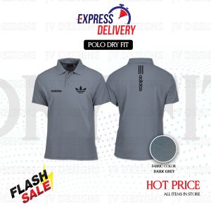 [ DRYFIT ] SPORT AD-RAINFALL STRIPE PRINTING DESIGN REGULAR FIT DRYFIT COLLAR SHIRT