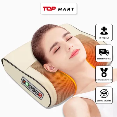 Máy Massage Cổ Vai Gáy Gối Massage Hồng Ngoại Gối Mát Xa Cổ Mát Xa Cầm Tay Lưng Chân Tay Gối Massage Toàn Thân Công Nghệ Nhật Bản Cao Cấp.
