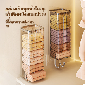 กล่องเก็บของ ไม่มีการเจาะ สวยงาม การหมุน 360 องศา ตะขอโลหะ ติดตั้งง่าย ขยายและหนาขึ้น ห้องนอน