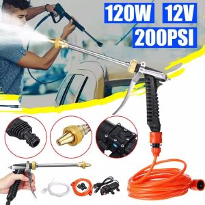 Wired Car Washer 12V Portable High Pressure Washer Cleaning Water Gun Garden Sprayer High Pressure Water Pump power Wash Spray gun