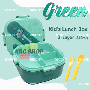 Cute Lunch Box for Kids Student Bento Box 2-Layer Stacked Lunchbox Microwave Tableware Student Lunch Box Back to School