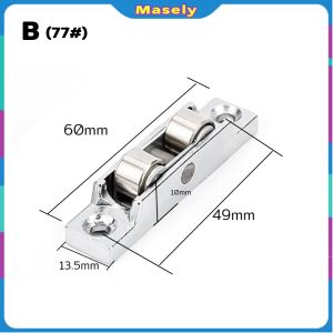 Masely Slot/Flat Wheel 88/77 Style Sliding Door Casement Pulley Window Pulley Roller Wheel
