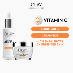 Olay Luminous Niacinamide + Vitamin C Brightening Super Serum 30ml (For Dark Spots and Dull Skin) skincare