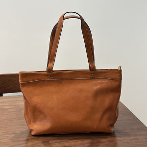 BeeGreen Women Genuine Leather Large Tote Bag Large Capacity Shoulder Bag High Quality Elegant Underarm Bag Minimalist Commuter Bag
