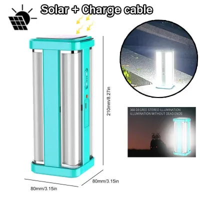 1500W Solar Camping Light Portable Lantern LED Light USB Rechargeable LED Night Emergency Lights Outdoor Waterpoof Solar Light for Bedroom Night Light