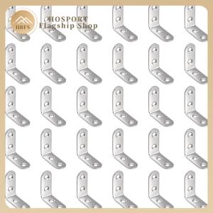 【HRFS】 L Shaped Right Angle Bracket with Screw Cabinet Connector Brackets Rust Proof Cabinet Support Frame for Particle Boards Tables Beds Chairs