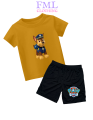 Setelan Kaos Anak-Anak Gambar PAW Patrol Police Chase (usia 2-10 Tahun) Katun PE. 