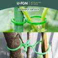 Plant Fixed Clip Garden vegetable Plant Support Binding Clip Plastic Fixed Clip Plant Hanging Clip 8 Shape Rattan Clip Garden Supplies. 