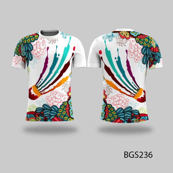 Kaos Baju Jersey Custom Badminton Bulutangkis Baju Motif Kombinasi