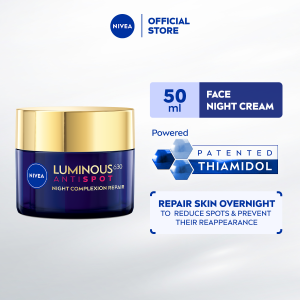 NIVEA Luminous 630 Anti Dark Spot Even Tone Night Cream Moisturizer 50ml / Penjagaan Muka