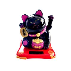 แมวกวัก เรียกทรัพย์ แมวนำโชค พลังงานโซล่าเซลล์ แมวญี่ปุ่น