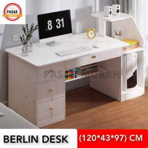Meja Kerja Meja Belajar dan Rak Serbaguna Multifungsi Pasar Murah