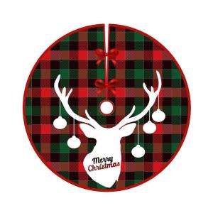 NUVOX 90CM Christmas Tree Skirt Christmas Tree Decoration For Home Indoor Navidad Noel Decor Xmas Tree Carpet New Year Decor 2024