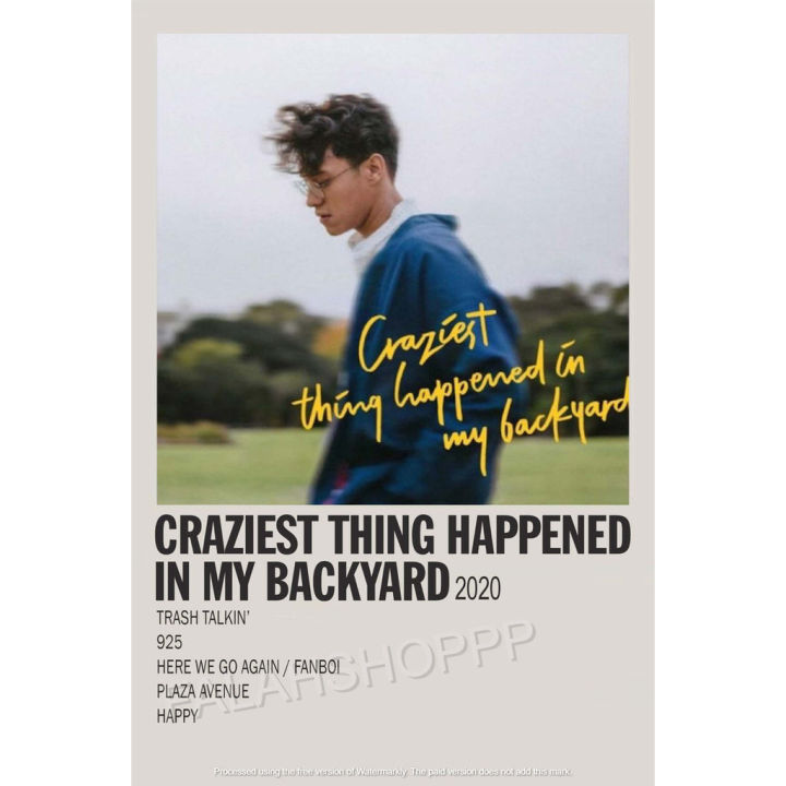 Poster Album Craziest thing happened in my backyard Ardhito Pramono