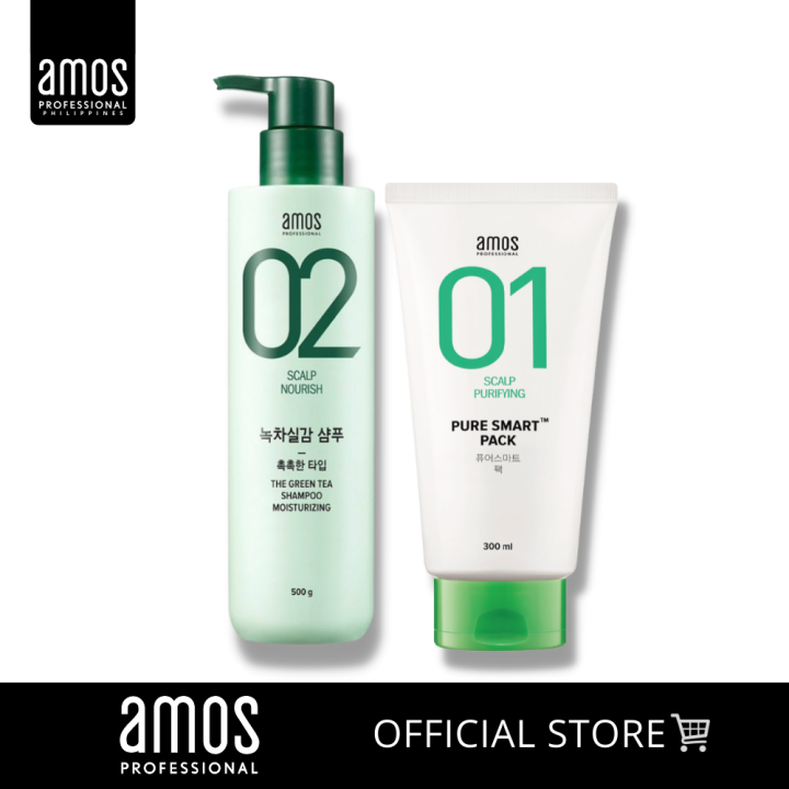 amos PROFESSIONAL The Green Tea Shampoo [Mild - For Sensitive Scalp] 500g