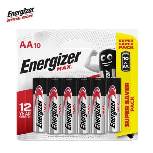 Energizer Max AA Alkaline 10s Batteries (Super Value Pack)